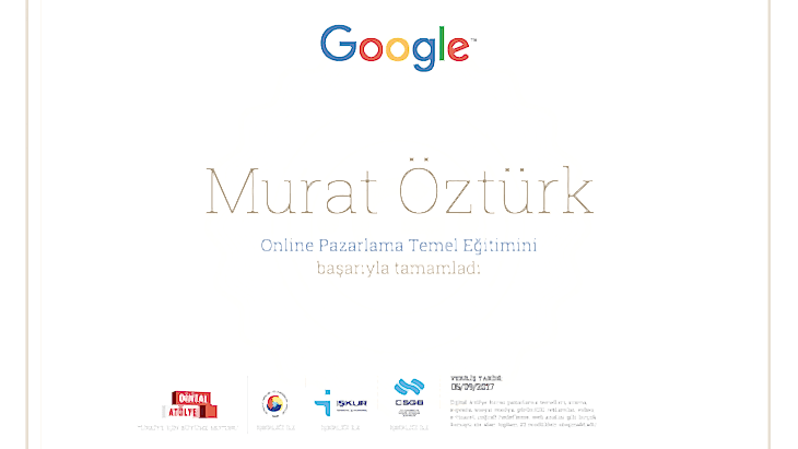 google-dan-yeni-sertifikamizi-aldik