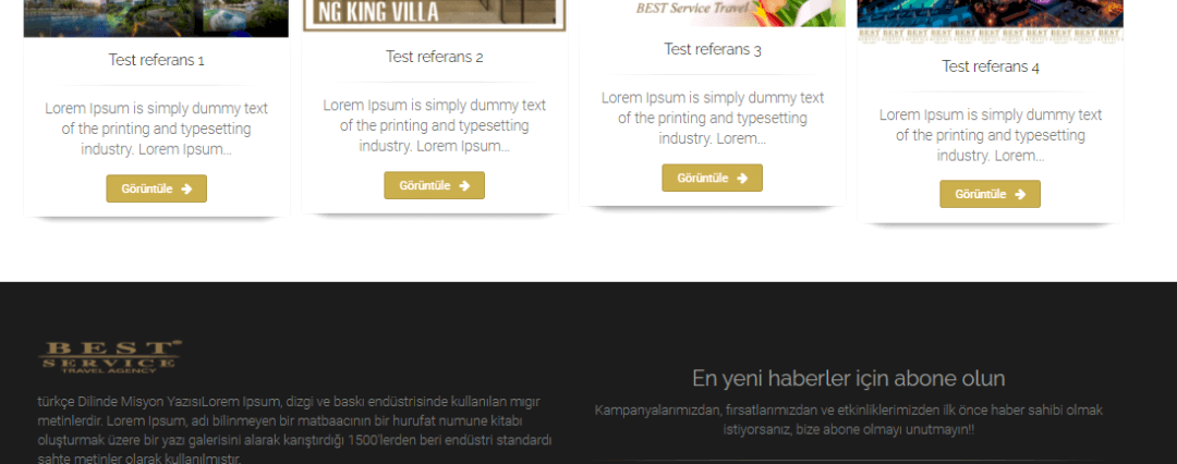 Best Servis Turizm Şirketi Sitesi