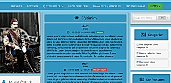Kişisel cv ve blog sitesi